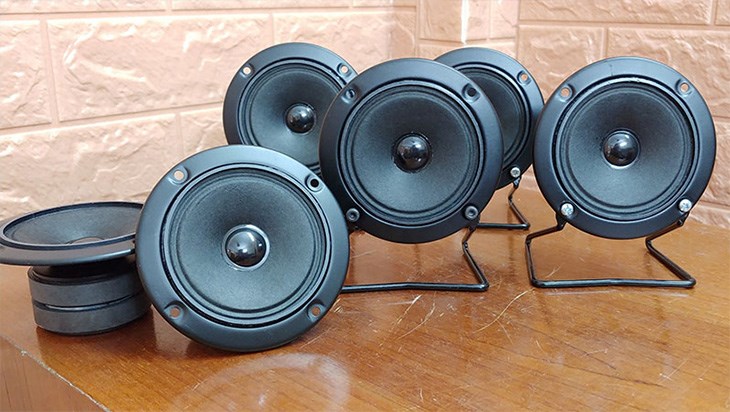 Các loại củ loa phổ biến gồm loa Bass, Mid và Treble