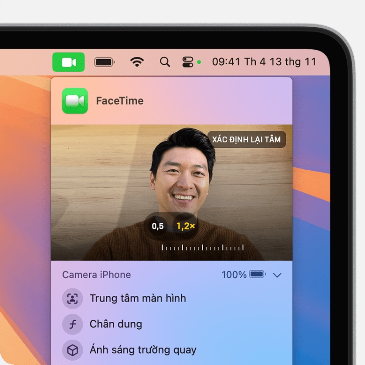 Bạn có thể tùy ý điều chỉnh khung hình mà không cần đến Center Stage
