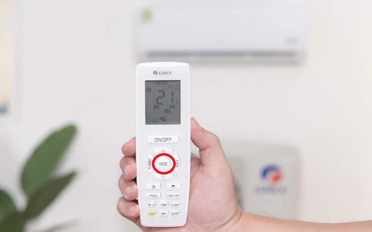 Ký hiệu MODE trên máy lạnh Gree Inverter 1 HP GWC09PB-K3D0P4