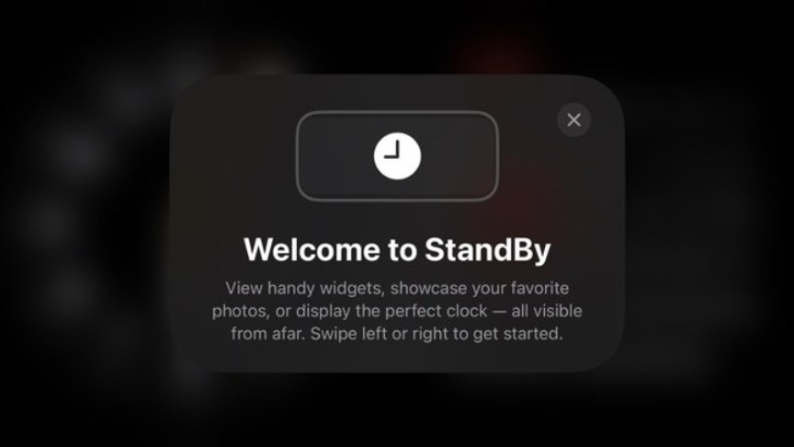 Thông báo của chế độ Standby xuất hiện