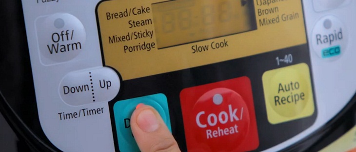 chọn chế độ nấu Double Cook