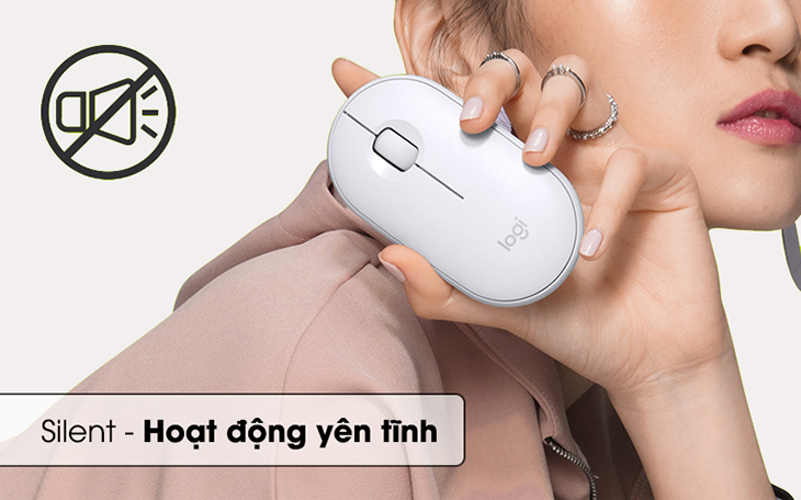 Chuột Bluetooth Silent Logitech Pebble M350