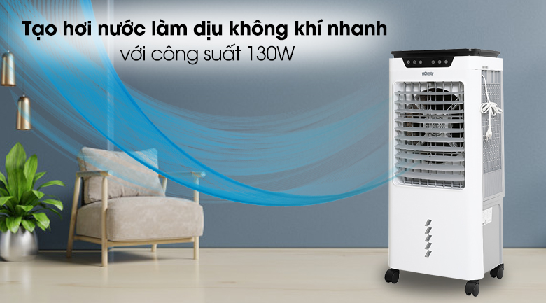 Chế độ phun hơi ẩm của quạt điều hòa Hommy RPD-80 130W trong thời gian dài dễ khiến không khí ẩm tăng cao, vì thế hãy tắt chế độ này khi thấy phòng đã đủ ẩm