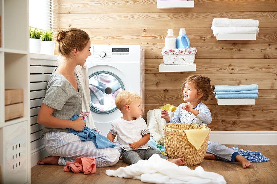 Giặt đồ sơ sinh bằng máy giặt