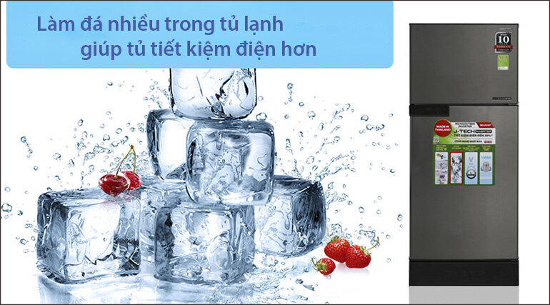 Làm đá nhiều trong tủ lạnh giúp tủ tiết kiệm điện hơn