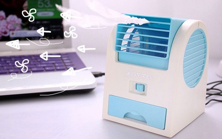 Điều hòa mini cầm tay có giá thành rẻ nhưng hiệu quả làm mát không cao