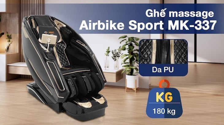 Ghế Massage Airbike Sports MK-337 có giá bán tầm trung khoảng 50.000.000 VNĐ (Cập nhật tháng 04/2023)