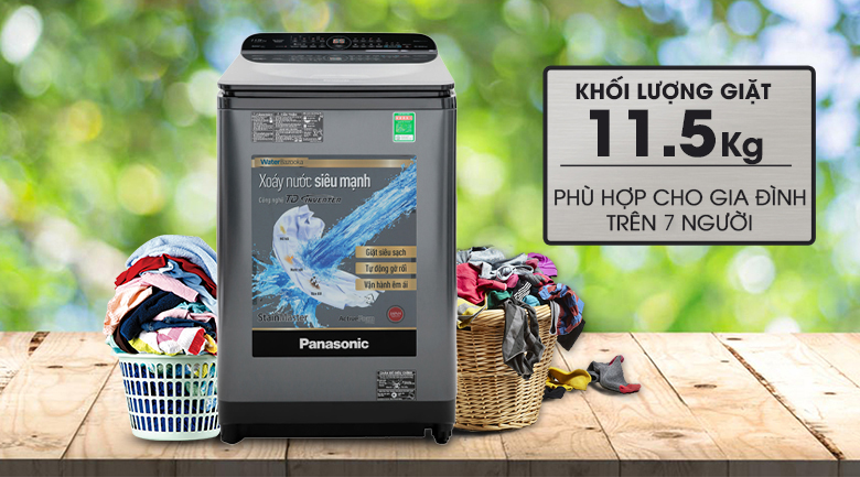 Khối lượng giặt lớn phù hợp nhiều nhu cầu