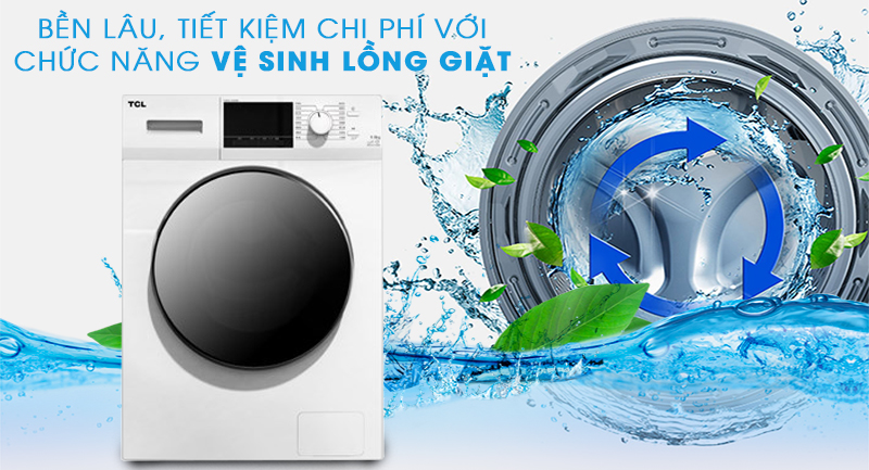 Bền lâu nhờ tính năng tự vệ sinh lồng giặt