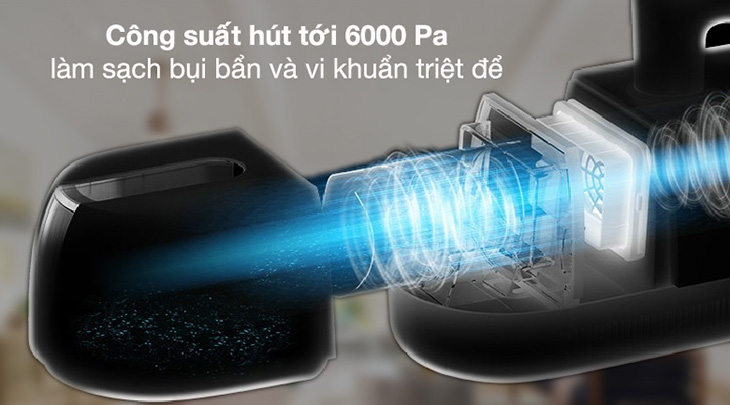 Công suất hút mạnh mẽ
