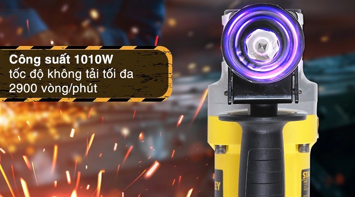 Máy đục bê tông điện Stanley STHM5KHV-B1 1010W sở hữu công suất 1010W, tốc độ không tải tối đa đến 2900 lần/phút