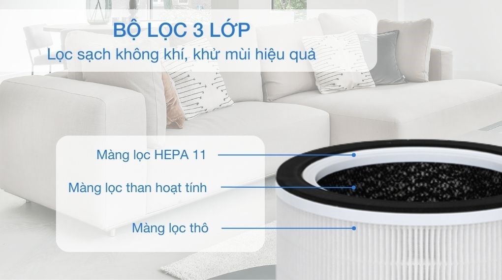 Máy lọc không khí Cuckoo CAC-AF1110FW/WHCKV 30W