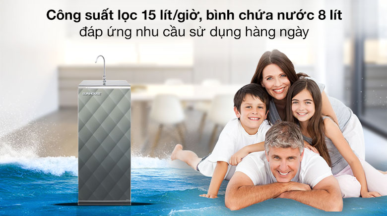 Công suất máy lọc Sunhouse lớn