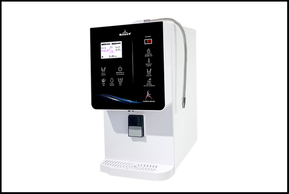 Máy lọc nước điện giải nóng nguội lạnh Robot IonQueen 912X có chất liệu cao cấp