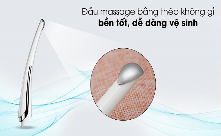Máy massage mắt chống lão hóa Lifetrons EM-700 với đầu thép không gỉ bền tốt