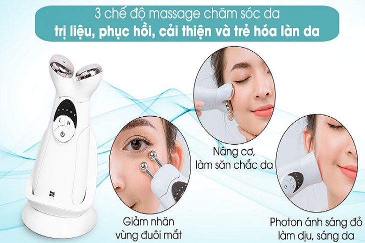Cải thiện sắc tố và trẻ hóa làn da nhờ máy massage nâng cơ và cải thiện sắc tố da Lifetrons EP-400