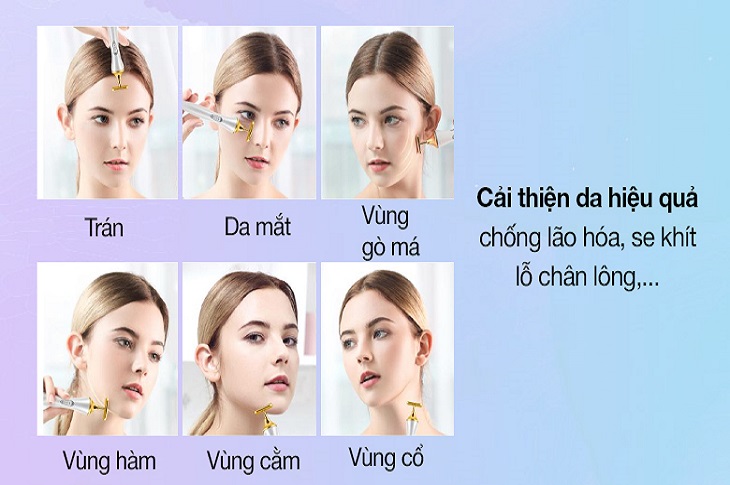 Máy massage nâng cơ mặt K.SKIN KD9060 giúp cải thiện vùng da chảy xệ trên khuôn mặt một cách hiệu quả