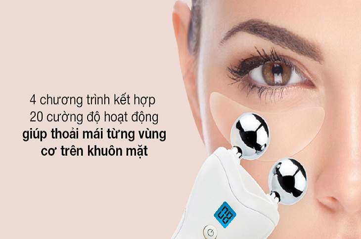 Máy massage nâng cơ và trẻ hóa da Rio FALI6 mang lại cảm giác thoải mái từng vùng cơ trên khuôn mặt của bạn