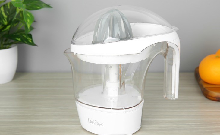 Máy vắt cam Delites 40W D-8007A có thiết kế nhỏ gọn, phù hợp với mọi không gian bếp