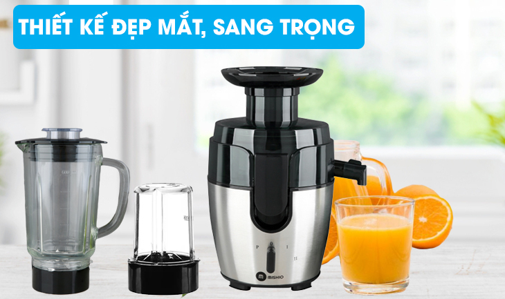 Máy xay đa năng dùng chất liệu an toàn, thiết kế đẹp mắt