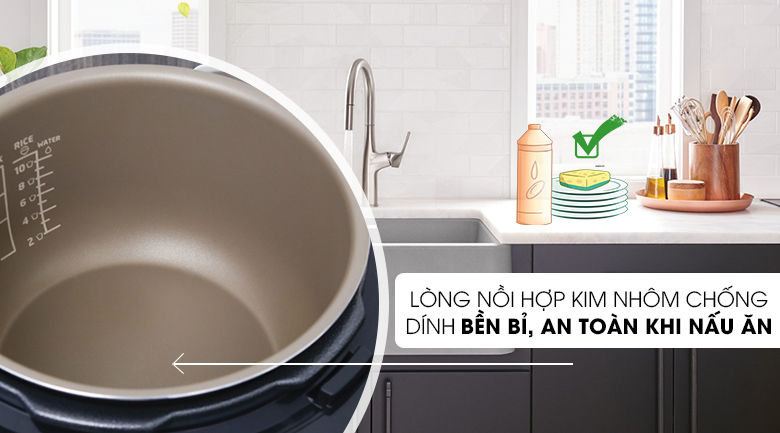 Chất liệu lòng nồi chống dính an toàn