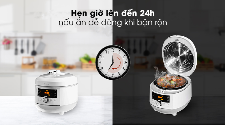 Nồi có chế độ hẹn giờ tiện dụng