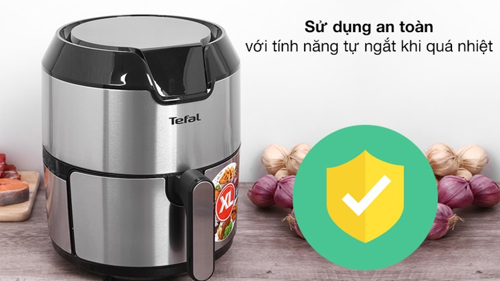 Nồi chiên không dầu Tefal EY401D15 4.2 lít sử dụng an toàn với tính năng tự ngắt khi quá nhiệt