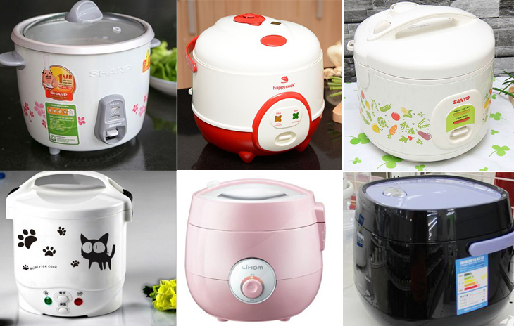 Nồi cơm điện mini khá đa dạng về mẫu mã với giá phải chăng