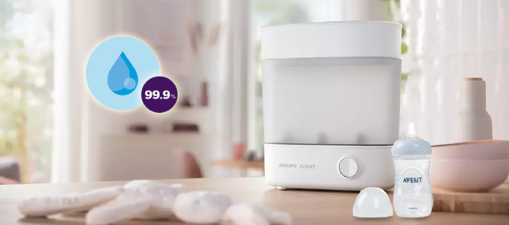 dùng máy tiệt trùng có khả năng kháng khuẩn cao