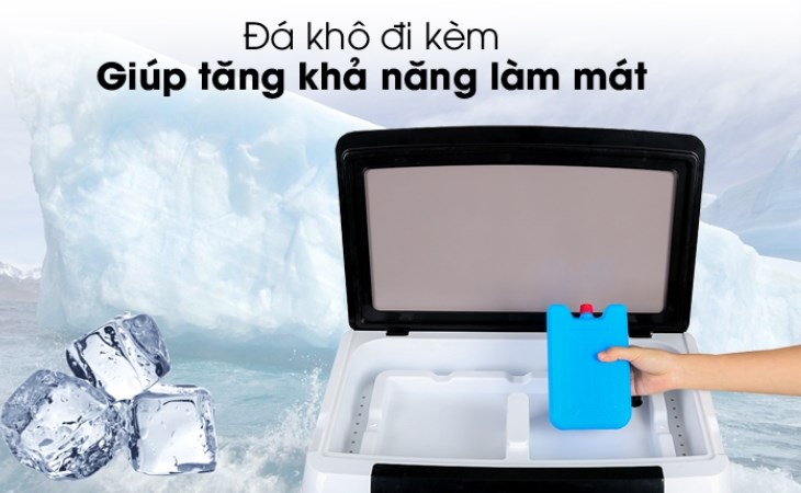 Quạt điều hòa Kangaroo KG50F79N đi kèm đá khô giúp tăng khả năng làm mát
