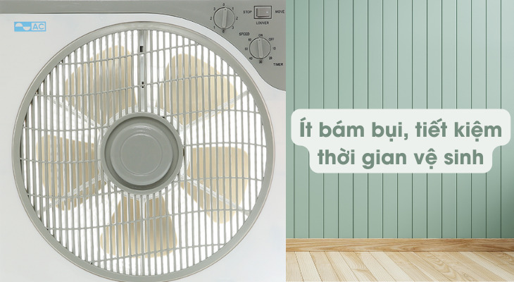 Quạt hộp AC ABF01A125 ít bám bụi, tiết kiệm thời gian vệ sinh
