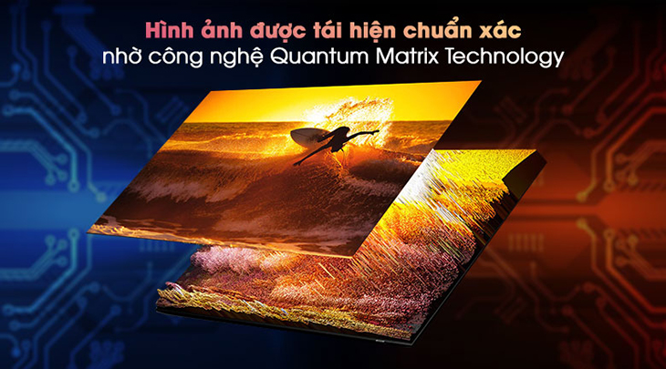 Smart Tivi Neo QLED 4K 55 inch Samsung QA55QN85A tái hiện hình ảnh từ Quantum Matrix Technology