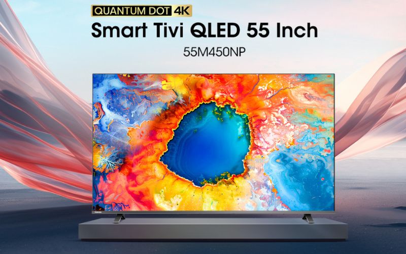 Có thể điều khiển Smart Tivi QLED Toshiba AI 4K 55 inch 55M450NP bằng giọng nói qua remote thông minh