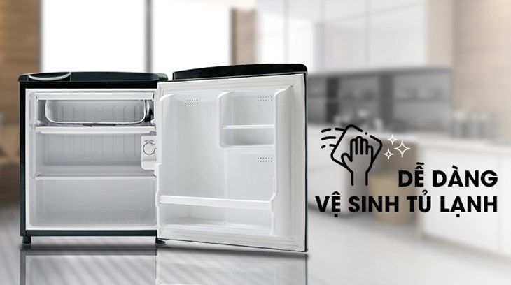 Tủ lạnh 1 cánh có cấu tạo đơn giản, dễ sử dụng và vệ sinh