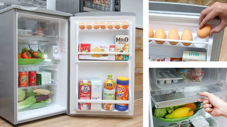 Tủ lạnh 1 cánh đáp ứng tốt nhu cầu lưu trữ thực phẩm vừa phải