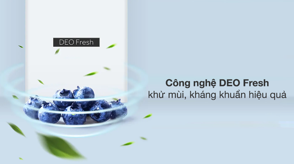 Tủ lạnh Aqua Inverter 260 lít AQR-B310MA(FB) được trang bị công nghệ công nghệ DEO Fresh diệt khuẩn lên đến 99.9%, ngăn chặn nấm mốc, vi khuẩn