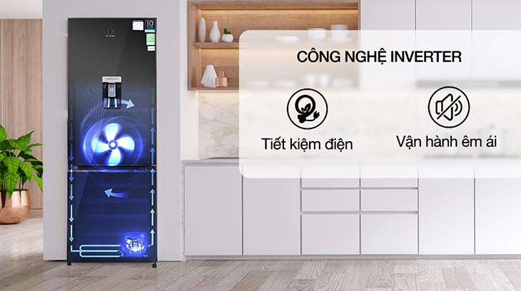 Tủ lạnh Electrolux lấy nước ngoài tiết kiệm điện năng