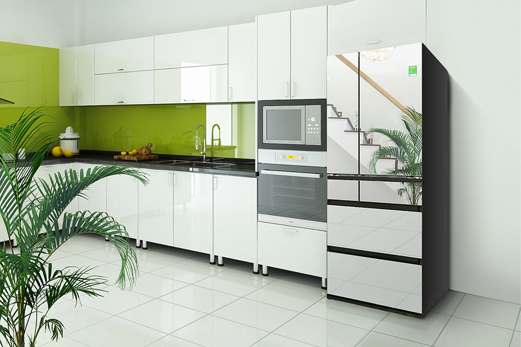 Tủ lạnh mặt gương soi là tủ được tráng bạc, giúp bạn thấy rõ từng chi tiết