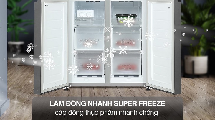 Khả năng làm đông thực phẩm chỉ trong thời gian ngắn