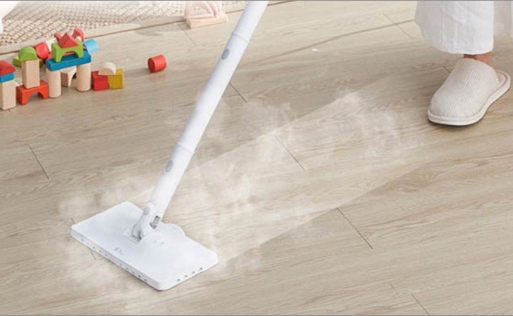Máy vệ sinh hơi nước Deerma ZQ600 cho hơi nước có nhiệt độ 150 độ C giúp loại bỏ các mảng bám cứng đầu