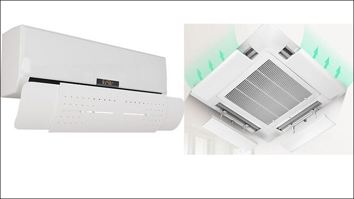 Tấm chắn gió điều hòa làm tốn diện tích gian phòng và gây mất thẩm mỹ