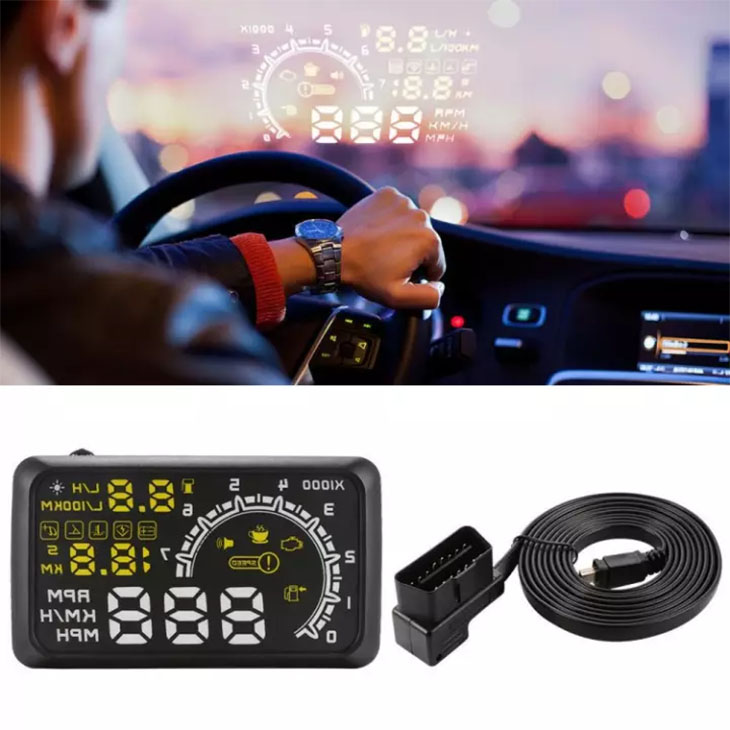 Màn hình HUD dùng cổng OBD 2