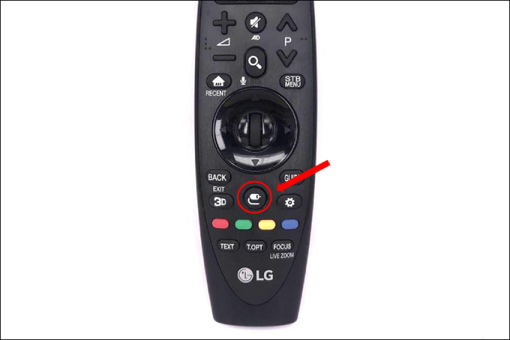 Trên remote bạn hãy nhấn chọn Source/Input nguồn đầu vào.