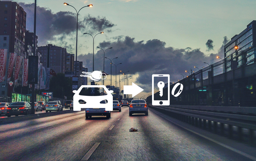 mở khóa ôtô bằng smartphone, mở khóa bằng smartphone, mở khóa, smartphone