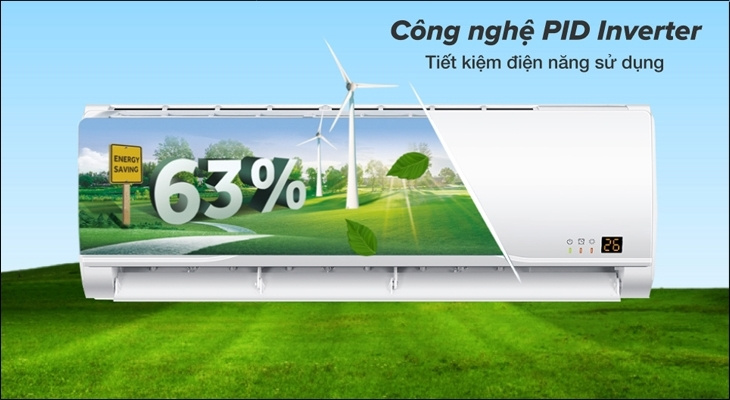 Công nghệ PID Inverter giúp tối ưu hóa hiệu suất, duy trì nhiệt độ ổn định tuyệt đối.