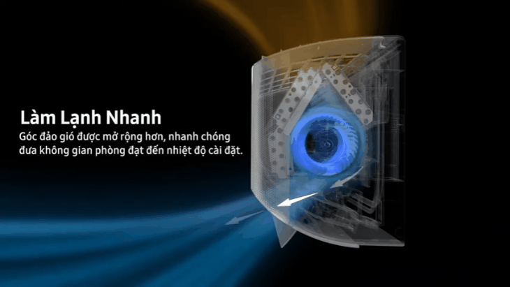Hơi lạnh tỏa đều và mát nhẹ nhàng