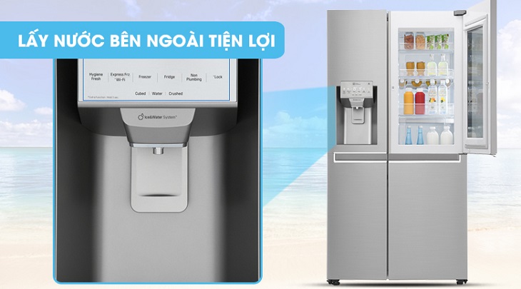 LG ra mắt tủ lạnh French Door đầu tiên với lấy đá ngoài, tiện lợi và tiết kiệm điện năng