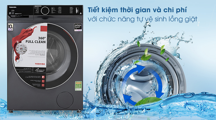 Làm sạch lồng giặt, không cần tốn thời gian vệ sinh lồng giặt