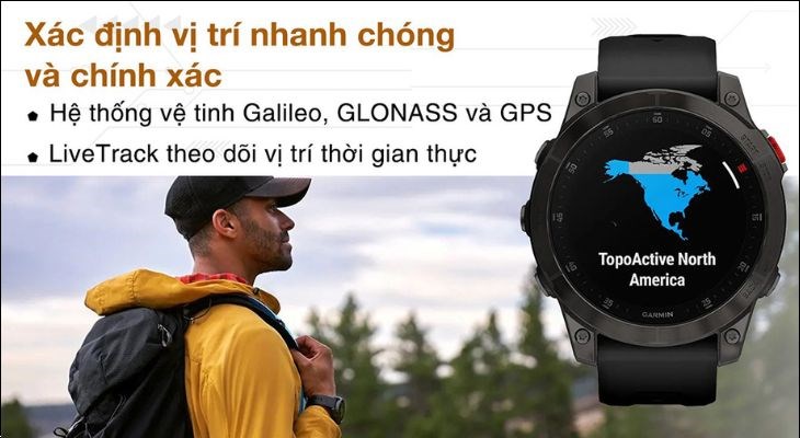 Chiếc đồng hồ được trang bị thêm la bàn hỗ trợ người dùng khi leo núi