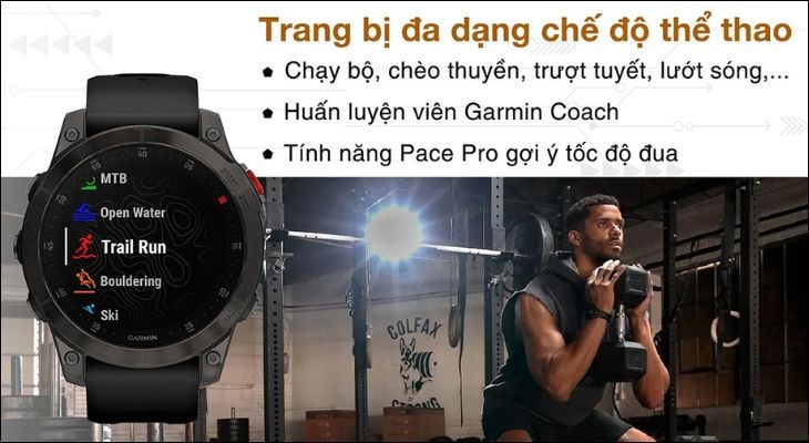 Đa dạng các chế độ luyện tập đã được tích hợp vào trong Garmin Epix Gen 2